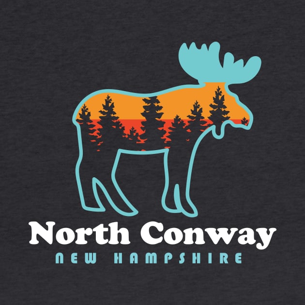 North Conway New Hampshire Moose Mountains by PodDesignShop